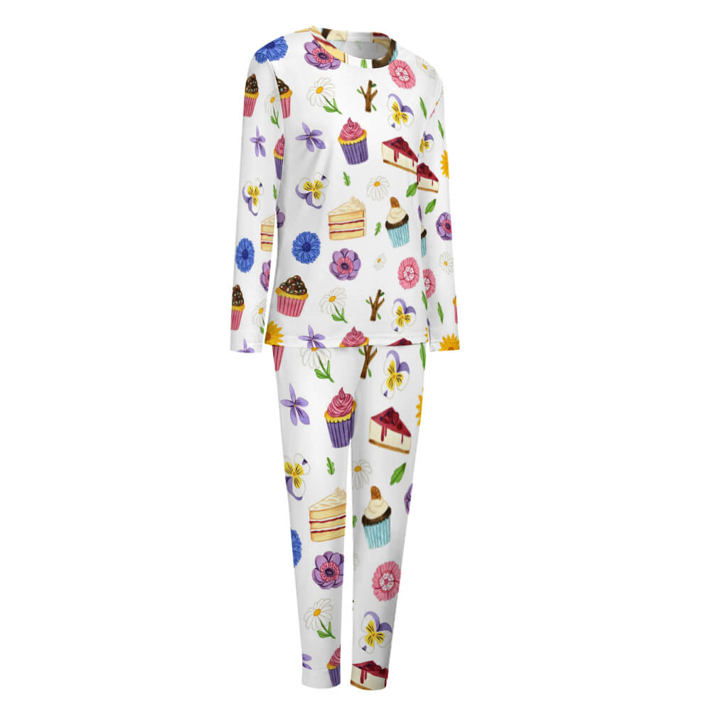Womens pajamas two piece set - OVO Print